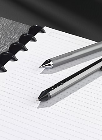 TUL Fine Writing Solid Metal Barrel Retractable Ballpoint Pen With