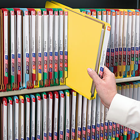 Smead End Tab Classification Folders With SafeSHIELD Fasteners 8 12 x
