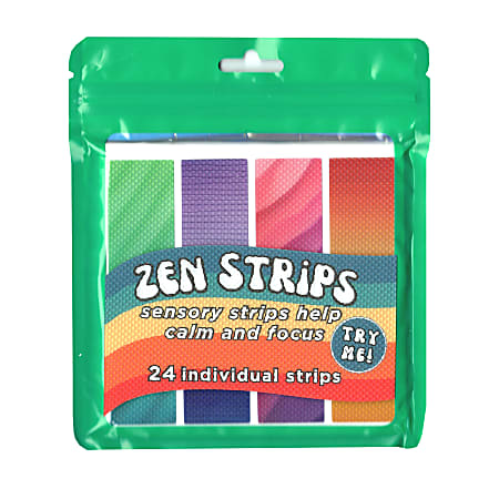 The Pencil Grip Zen Strips, Bumpy Gradient S1, Assorted Colors, Pack Of 24 Strips
