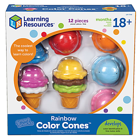 Learning Resources Smart Snacks Rainbow Color Cones