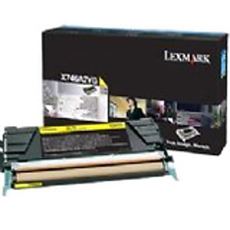 Lexmark Laser Toner Cartridge - Return Program - Yellow - 1 Pack - 6000 Pages