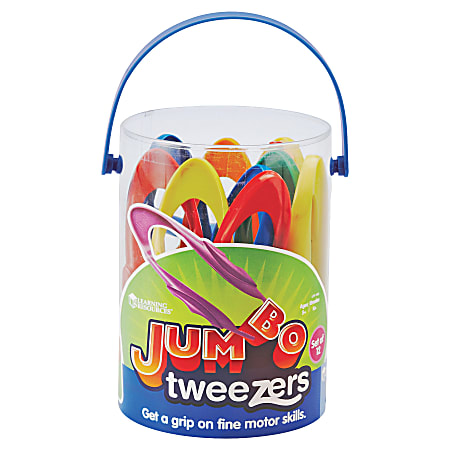 Learning Resources® Jumbo Tweezers, 6"H, Pre-K - Grade 2, Pack Of 12