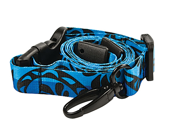 MyID Breakaway Lanyard, 23", Black/Blue