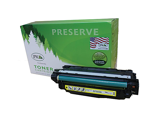 IPW Preserve Remanufactured High-Yield Yellow Toner Cartridge Replacement For HP M680, CF322A, 545-682-ODP
