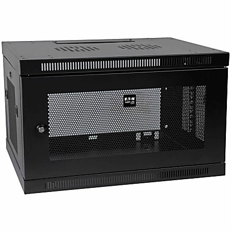 Tripp Lite SmartRack 6U Low-Profile Switch-Depth-Plus Wall-Mount Mini Rack Enclosure For Server