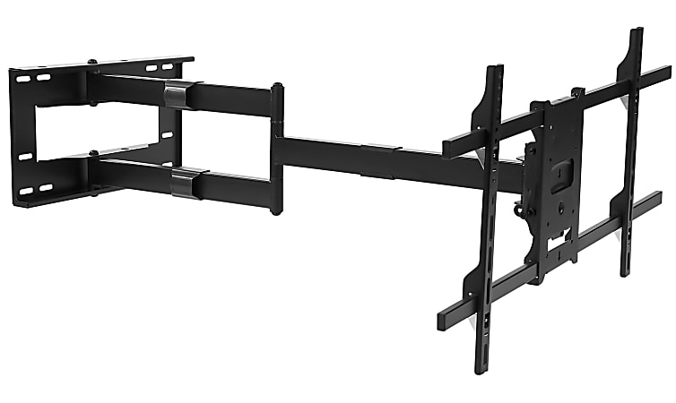 Mount-It! MI-372 Articulating TV Wall Mount With Extra-Long Extension For Screens 42 - 80", 12”H x 37”W x 4-1/8”D, Black