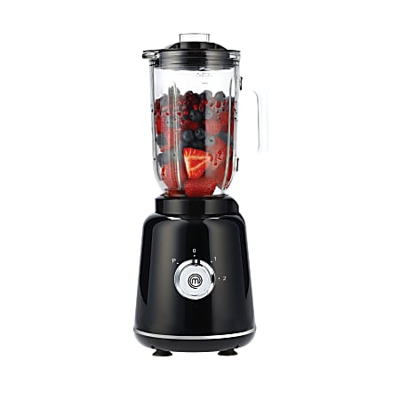 MasterChef 2-Speed Table Blender With Glass Pitcher, Black