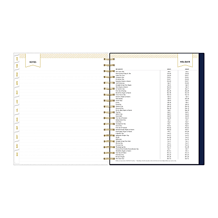 2025 Daily & Monthly Planner - One Page Per Day, Jan-Dec 2025, 8.5x11 Inch, Flexible Cover, Rose Flower Design