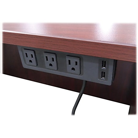 Lorell Under Desk AC Power Center with USB Charger - 3 x AC Power, 2 x USB - Black Lorell Under Desk AC Power Center with USB Charger - 3 x AC Power, 2 x USB - Black