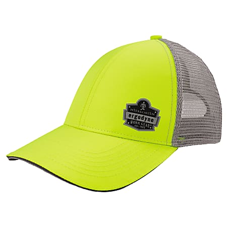 Ergodyne GloWear 8933 HiVis Snapback Hat, Lime
