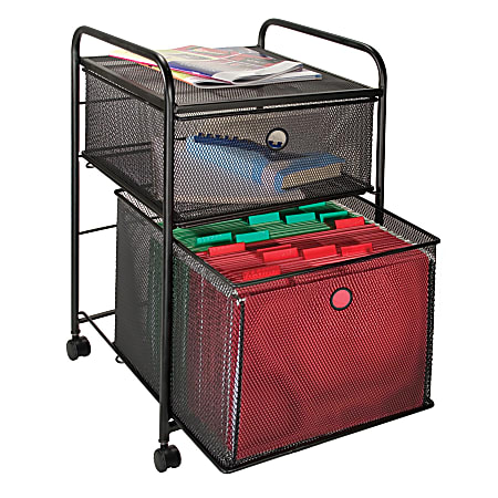 Innovative Storage Designs Mesh Hanging File And Storage Cart