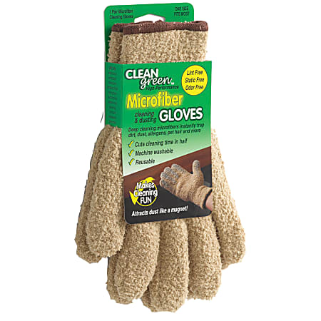 CLEANgreen™ Microfiber Cleaning & Dusting Gloves