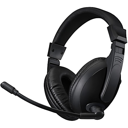 Adesso Xtream H5U - USB Stereo Headset with Microphone - Noise Cancelling - Wired- Lightweight - Works with Computer, Tablet and Smartphone. Ideal for Zoom, Microsoft Team, Skype, Webex, Google Meet