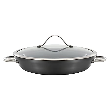 Calphalon Signature Hard-Anodized Nonstick Everyday Pan With Cover, 12”, Black