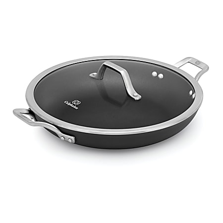 Calphalon Signature Hard-Anodized Nonstick Everyday Pan With Cover, 12”, Black