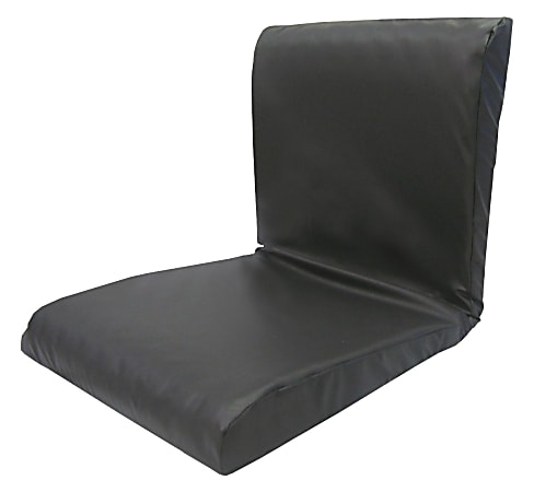 Medline Therapeutic Foam Seat And Back Cushion, 16" x 16", Black