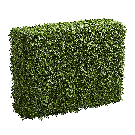 Nearly Natural Boxwood 39”H Artificial Indoor/Outdoor Hedge, 39”H x 29”W x 14”D, Green