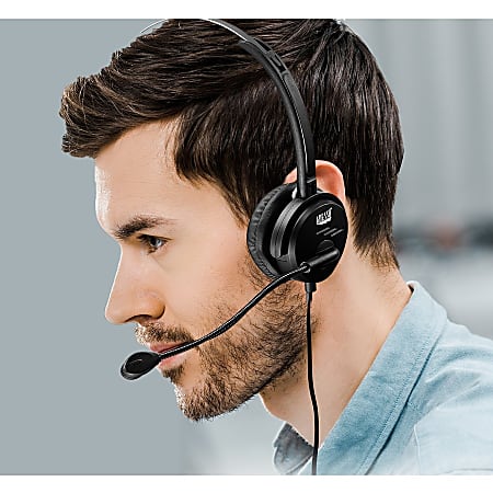 Single sided headset with microphone shop