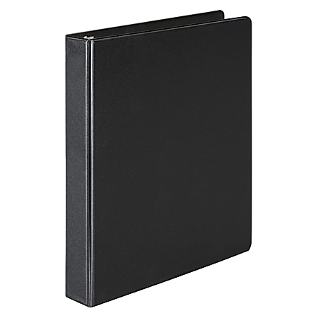 Wilson Jones® 3-Ring Binder, 1" D-Rings, 39% Recycled, Black