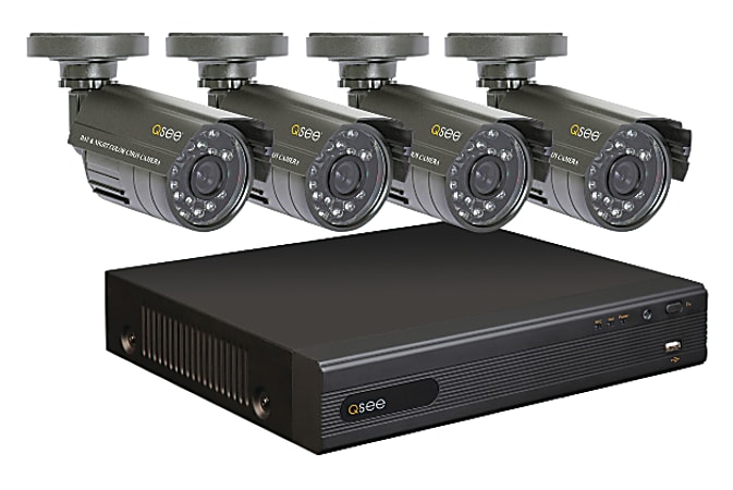 Q-See™ 8-Channel DVR Surveillance System With 4 Weatherproof Cameras
