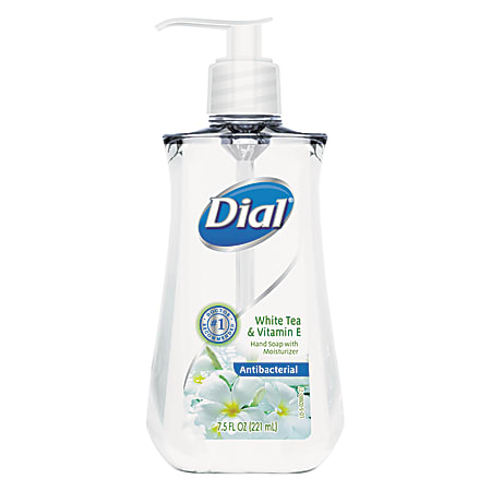 Dial® Antimicrobial Liquid Soap, White Tea Scent, 7.5 Oz Bottle