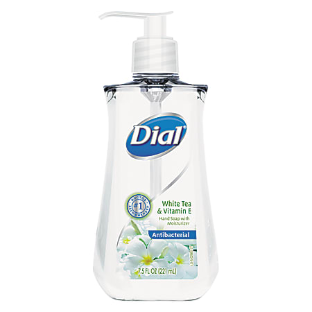 Dial Antimicrobial Liquid Soap White Tea Scent 7.5 Oz Bottle ODP Business Solutions