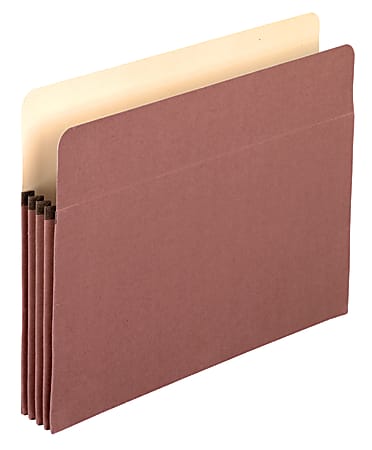Pendaflex® Redrope 100% Recycled Expandable File Pockets, 3 1/2" Expansion, Letter Size, Brown, Pack Of 25