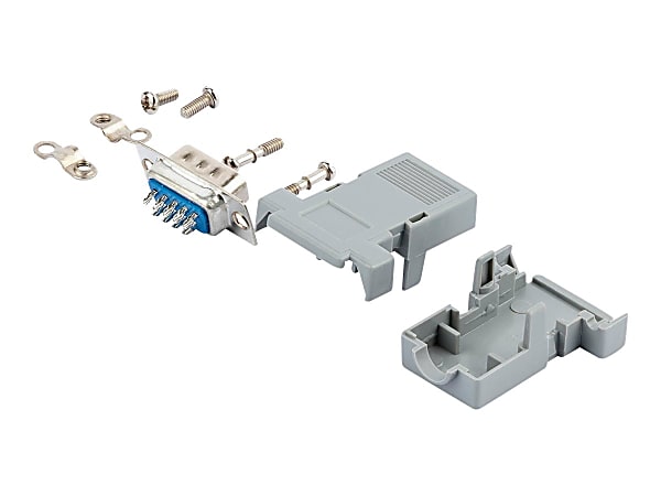 StarTech.com Assembled DB9 Male Solder D-SUB Connector w/ Plastic Backshell - Serial connector - DB-9 (M)