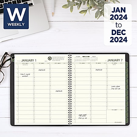 2024 ATAGLANCE® Weekly/Monthly Appointment Book Planner, 7" x 83/4