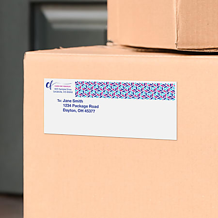 Custom 1 Color Laser Sheet Labels And Stickers 5 12 x 8 12 Rectangle 2 ...