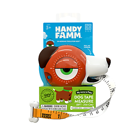 Handy Famm Soft Tape Dog 4-in-1 Tape Measure, Brown