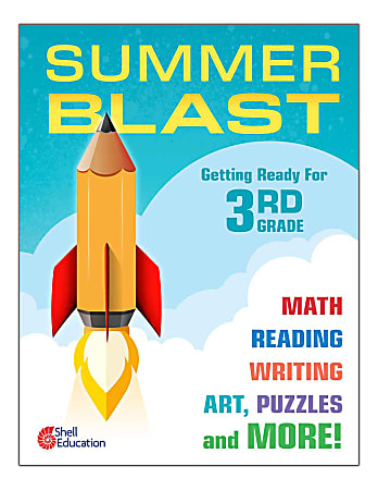 Shell Education Summer Blast Activity Book, Getting Ready For Grade 3