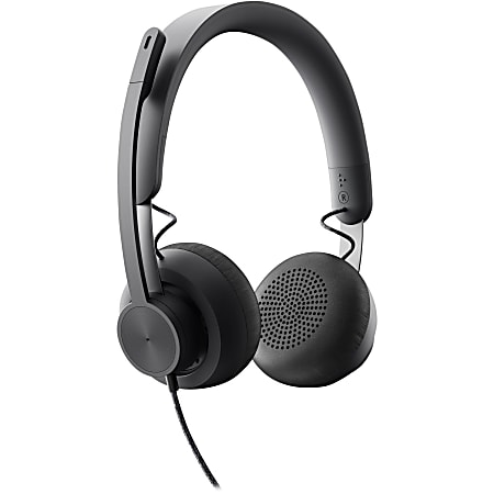Logitech Zone Headset - Stereo - USB Type C - Wired - 32 Ohm - 20 Hz to 16 kHz - Over-the-head - Binaural - 981000876