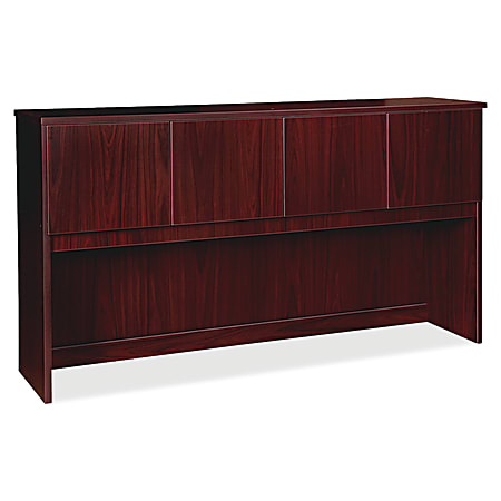 Lorell® Prominence 2.0 Hutch, 72"W, Mahogany