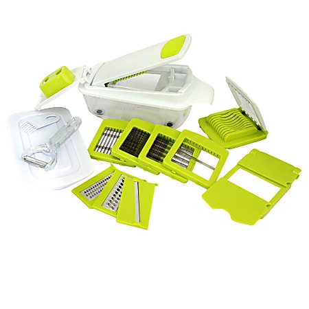 MegaChef 8-in-1 Multi-Use Slicer Chopper, Green