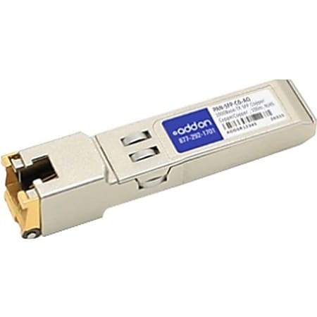 AddOn Palo Alto Networks PAN-SFP-CG Compatible TAA Compliant 10/100/1000Base-TX SFP Transceiver (Copper, 100m, RJ-45)