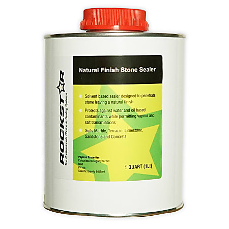 Rockstar Natural Finish Stone Sealer, 1 Liter, Clear