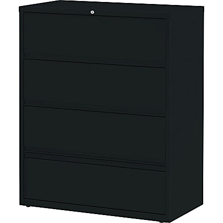 Lorell Fortress 42 W Lateral 4 Drawer File Cabinet With Roll Out ...
