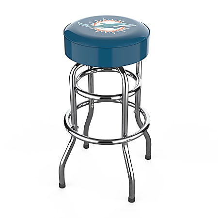 Imperial NFL Backless Swivel Bar Stool, Miami Dolphins
