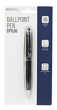 Vivitar Ballpoint Pen Stylus, Black, NIL7004-BLK-STK-24