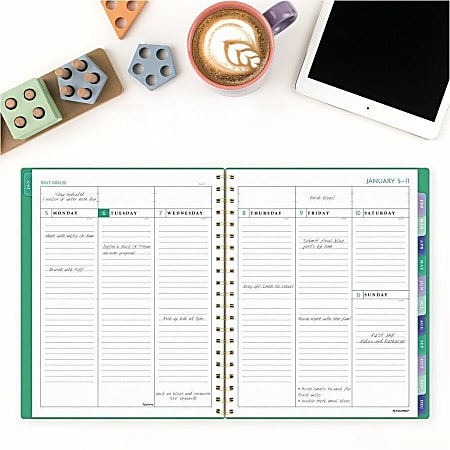 AT-A-GLANCE 2024 Weekly & Monthly Planner, 8-1/2" X 11", Large, BADGE, UV Tile (1675T-905-24
