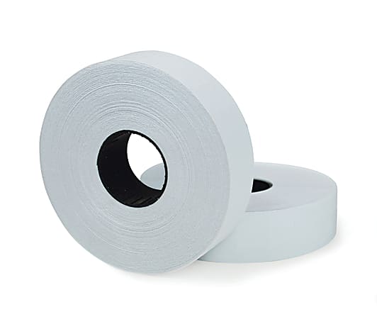 Office Depot® Brand 2-Line Price-Marking Labels, White, 1,750 Labels Per Roll, Pack Of 2 Rolls