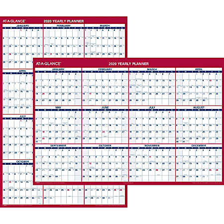 At-A-Glance Jumbo Erasable/Reversible Yearly Wall Planner