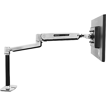 Ergotron Sit-Stand Desk Mounting Arm For Flat-Panel Displays, Polished Aluminum