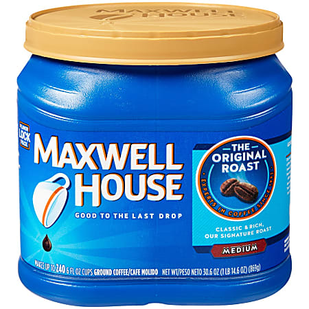 Maxwell House® Ground Coffee, Medium Roast, Medium Roast, 1.91 Lb Per Bag