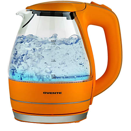 OVENTE Glass Electric Kettle Hot Water Boiler 1.5 Liter