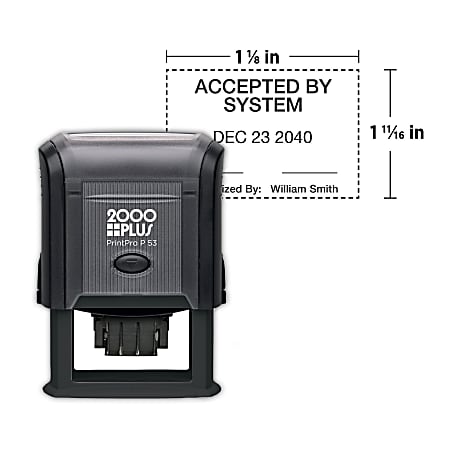 Trodat 10-Digit Self-Ink Number Stamp - Date Stamp - 10 Bands - Black - 1  Each