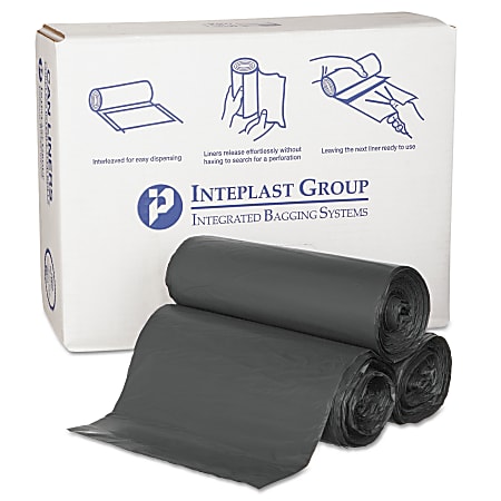 Inteplast Group 22-Mic Interleaved High-Density Can Liners, 55