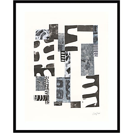 Amanti Art Overlap II by Courtney Prahl Wood Framed Wall Art Print, 33”W x 41”H, Black