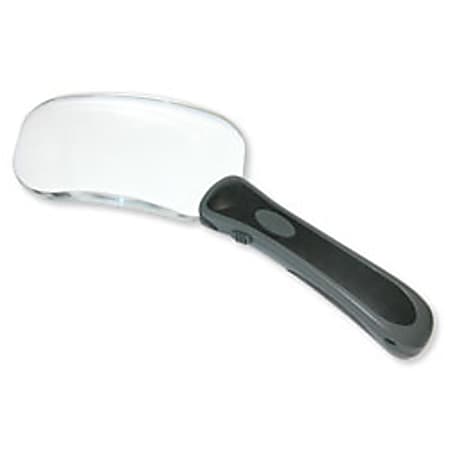 Carson® Lighted RimFree™ Magnifier, Clear/Silver